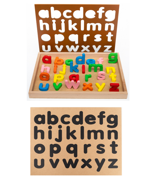 Hilife English Alphabet 3-Layer Lowercase Wooden Puzzle 32.3 x 24 cm Multicolour