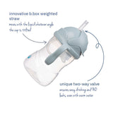 b.box Weighted Straw Sippy Cup 240 ml – Ocean Blue