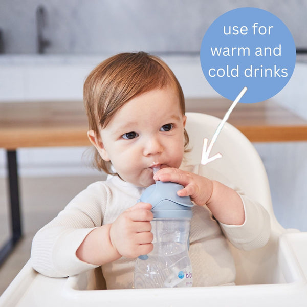 B Box Weighted Straw Sippy Cup 240Ml - Ocean Blue