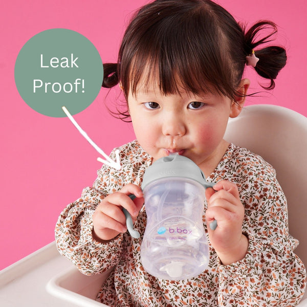 b.box Weighted Straw Sippy Cup 240 ml – Sage Green | 6M+