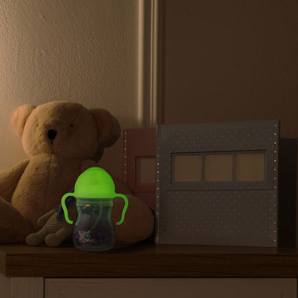 B Box Weighted Straw Sippy Cup - Glow In The Dark