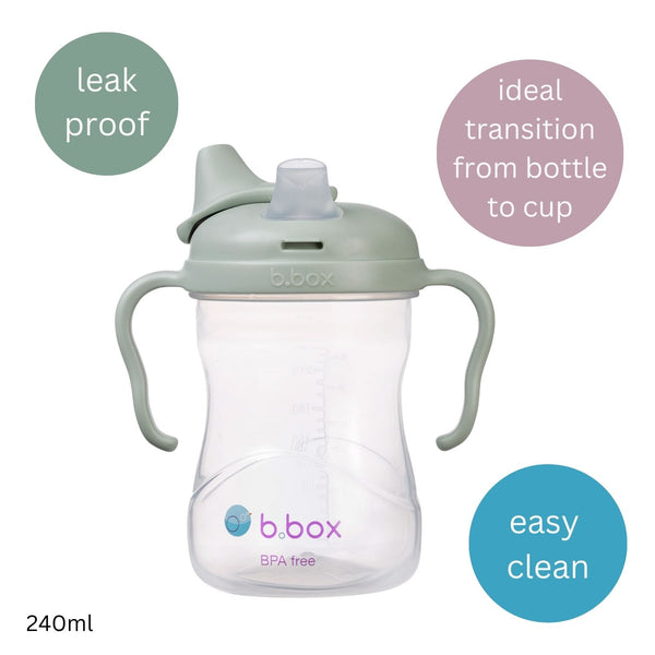 B Box Soft Spout Cup 240Ml - Sage Green