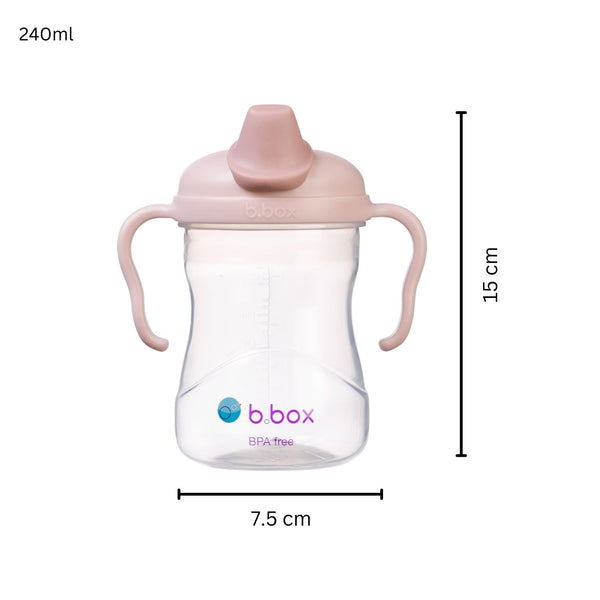 B Box Soft Spout Cup 240Ml - Blush Light Pink
