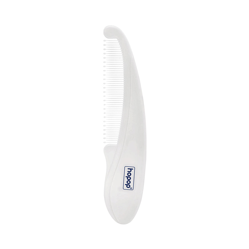 Hopop Rounded-Tooth Baby Hair Comb - White