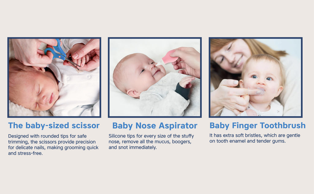 Hopop Grooming Kit for Newborns & Toddlers – Safe & Complete Baby Care Set