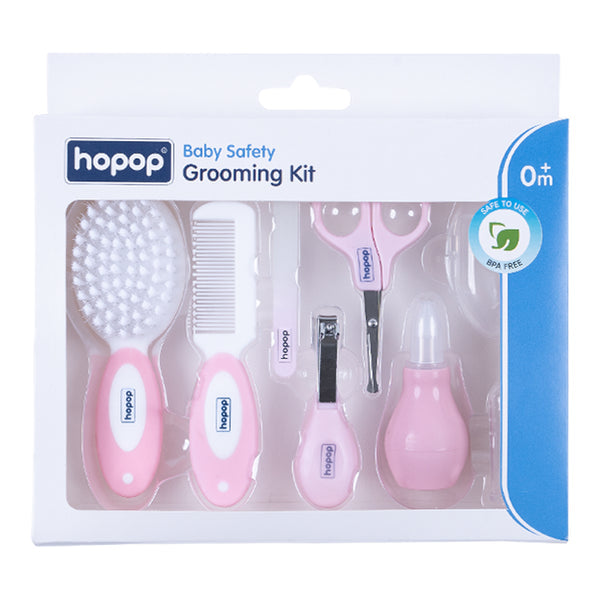 Hopop 7-in-1 Baby Grooming Kit One Size Pink