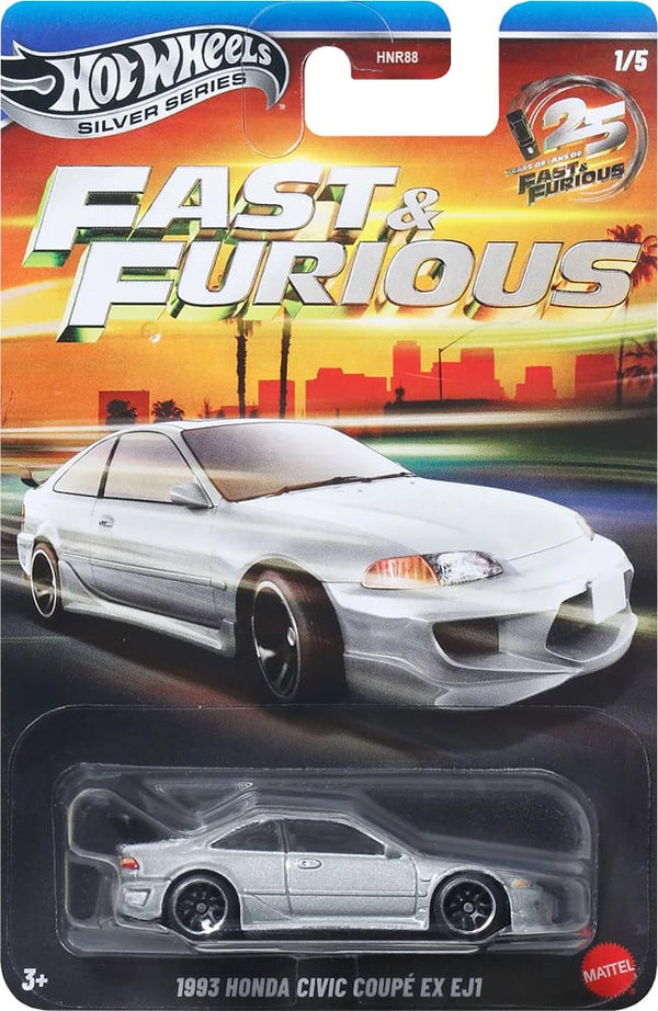 Hot Wheels fast And Furious Silver Series Pack Of 5