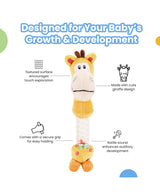 Nuluv Giraffe Rattle Soft Toy 0-24 Months Multicolour