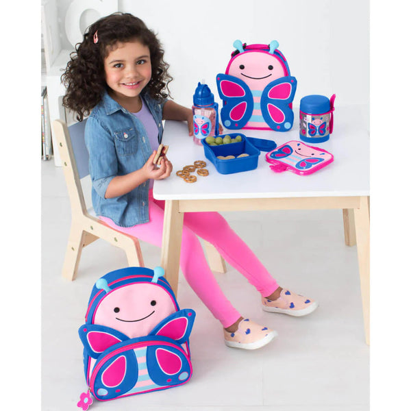 Skip Hop Zoo Lunchie Insulated Kids Lunch Bag, Butterfly