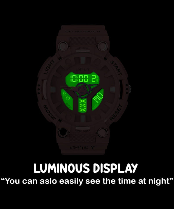Spiky Premium Analog-Digital Watch EVA31 3–14Y – Purple