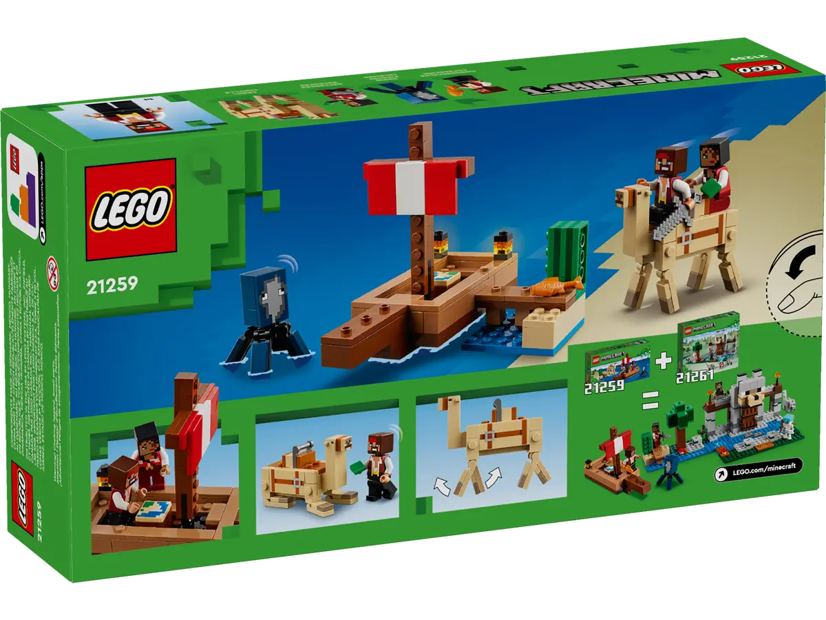 LEGO Minecraft The Pirate Ship Voyage 8+ 166Pcs 21259