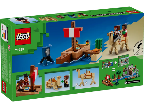 LEGO Minecraft The Pirate Ship Voyage 8+ 166Pcs 21259