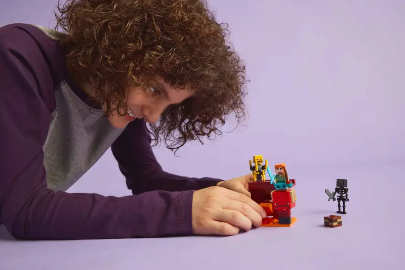 LEGO Minecraft The Nether Lava Battle Gamer Toy for Kids 6+ 21266