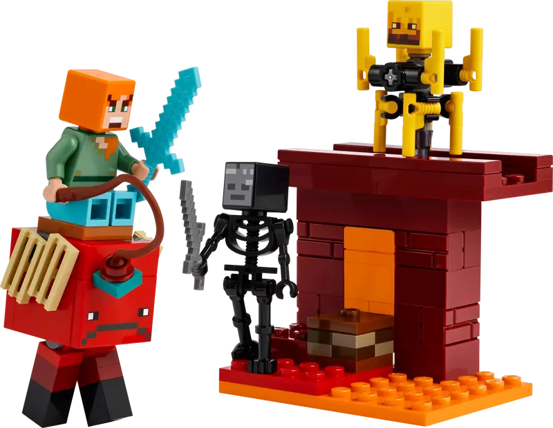 LEGO Minecraft The Nether Lava Battle Gamer Toy for Kids 6+ 21266