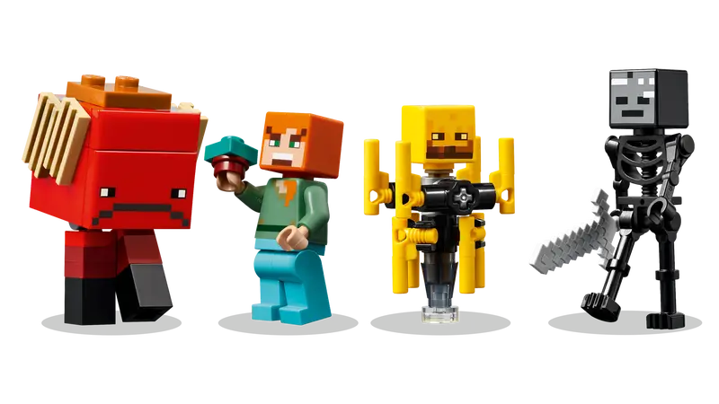 LEGO Minecraft The Nether Lava Battle Gamer Toy for Kids 6+ 21266
