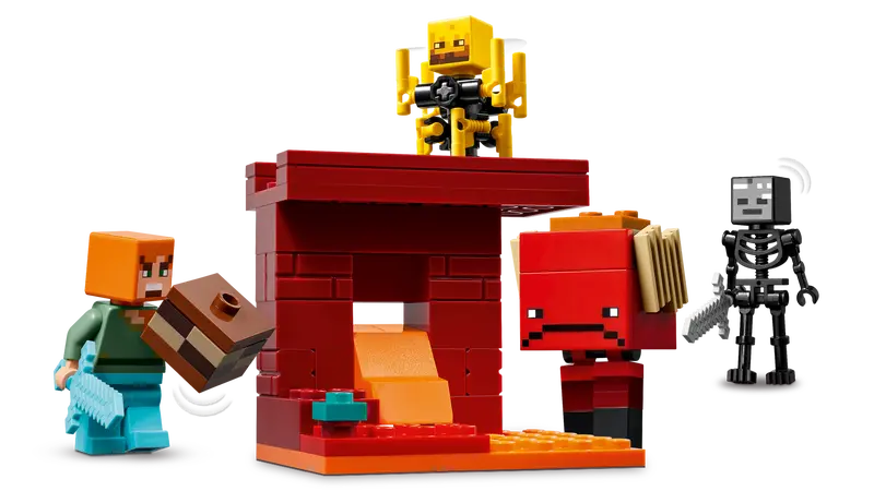 LEGO Minecraft The Nether Lava Battle Gamer Toy for Kids 6+ 21266