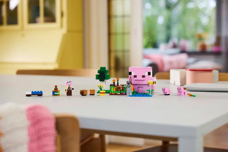 LEGO Minecraft® The Baby Pig House Gamer Building Toy Animal Set for Kids 7+ 238Pcs 21268