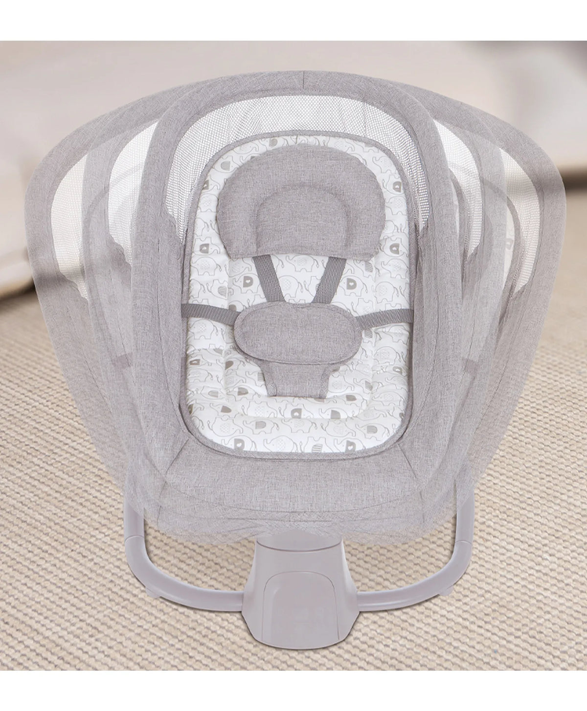 Mastela Deluxe 4-in-1 Smart Baby Swing & Rocker Birth to 36 Months Grey