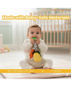 Nuluv Pineapple Baby Rattle – Soft Teether & Crinkle Toy, BPA-Free, 3+ Months