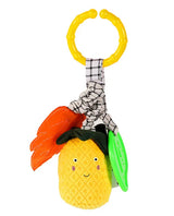 Nuluv Pineapple Baby Rattle – Soft Teether & Crinkle Toy, BPA-Free, 3+ Months