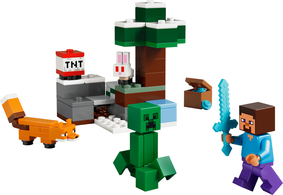 LEGO Minecraft Steve's Taiga Adventure 79 Pieces 8 × 8 × 6 cm Multicolour