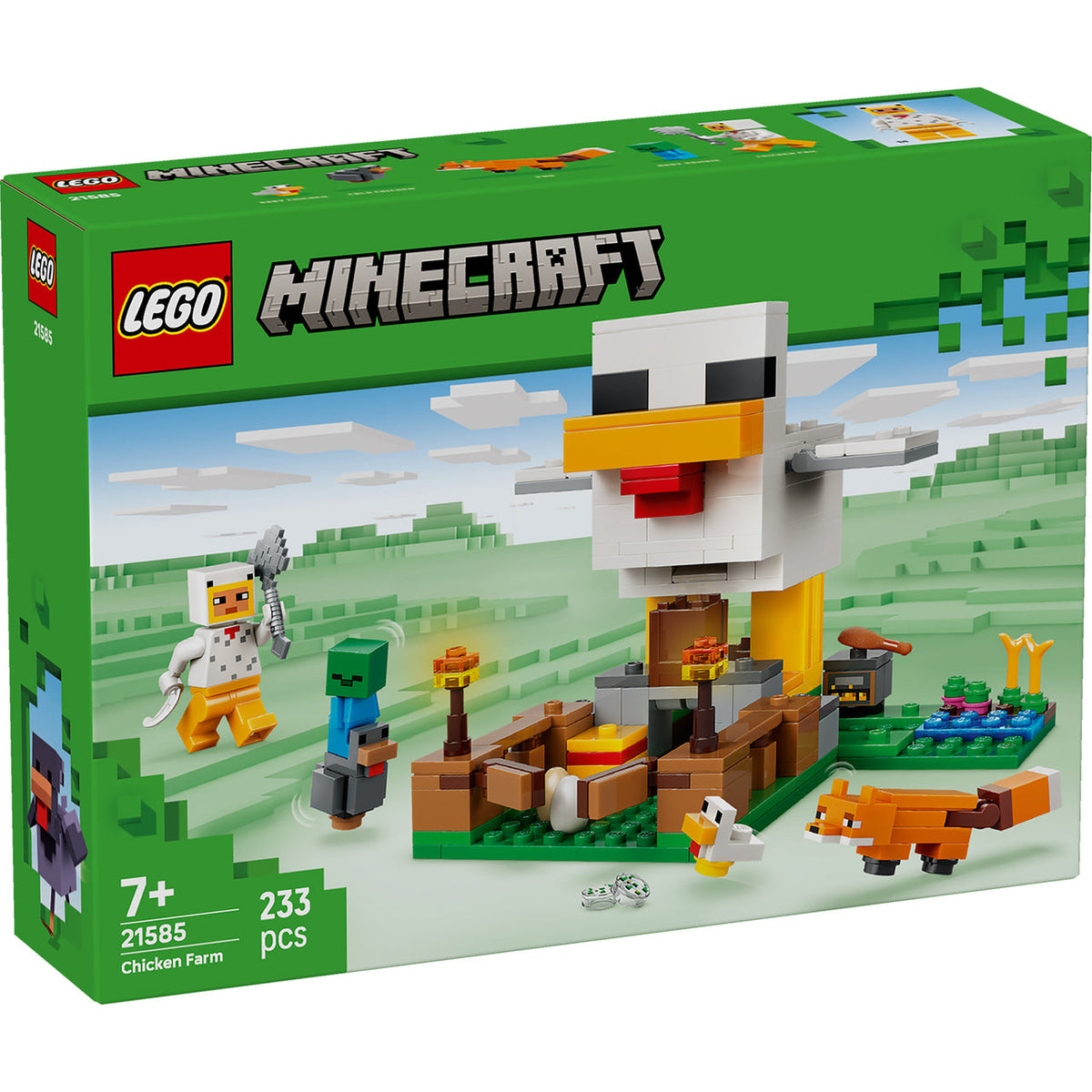 LEGO Minecraft Chicken Farm 233 Pieces 11 × 14 × 12 cm Multicolour