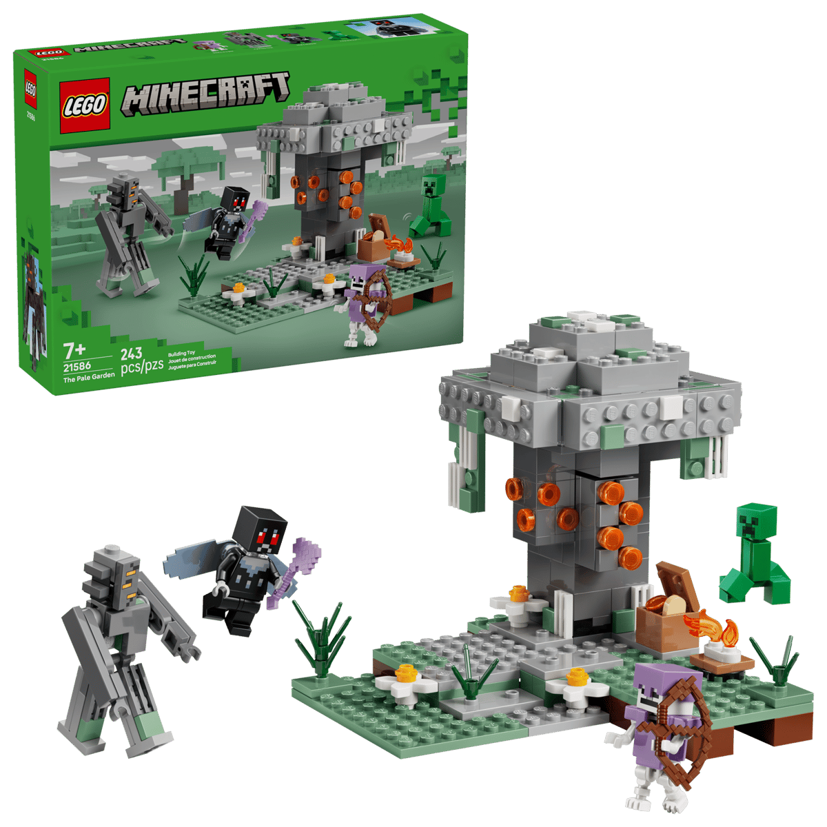 LEGO Minecraft The Pale Garden 243 Pieces 12 × 16 × 15 cm Multicolour