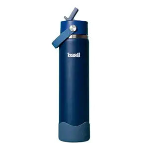 Basil HydraFizz Insulated Sipper Bottle 800ml – Classic Navy