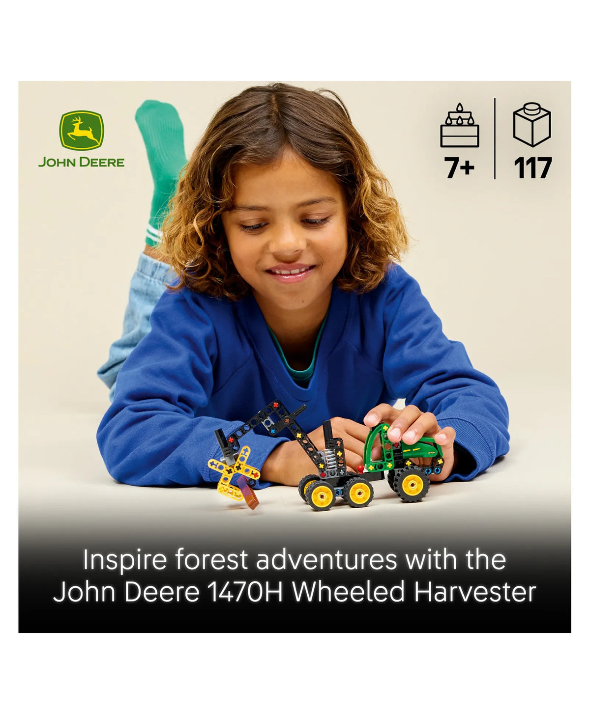 LEGO Technic John Deere 1470H Wheeled Harvester 117 Pieces Multicolour