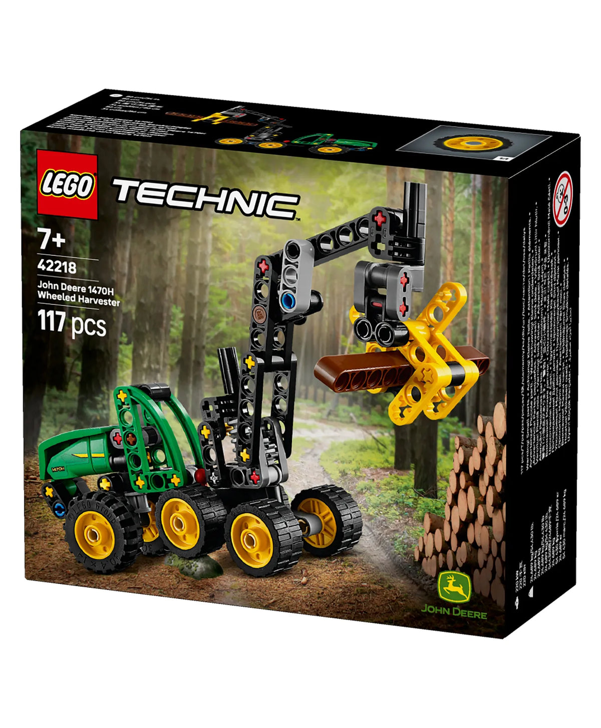 LEGO Technic John Deere 1470H Wheeled Harvester 117 Pieces Multicolour
