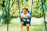 Plum Metal 2-In-1 Swing Set