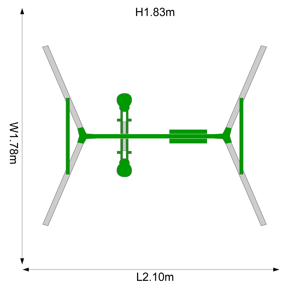 Plum Helios Metal Single Swing And Glider Set