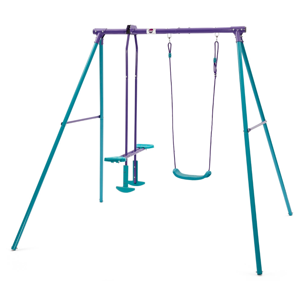 Plum Helios Metal Single Swing And Glider Set