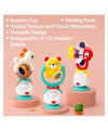 Hola 2-in-1 Kung Fu Bear Highchair Suction Toy & Rattle 10 x 7.5 x 20 cm Multicolor
