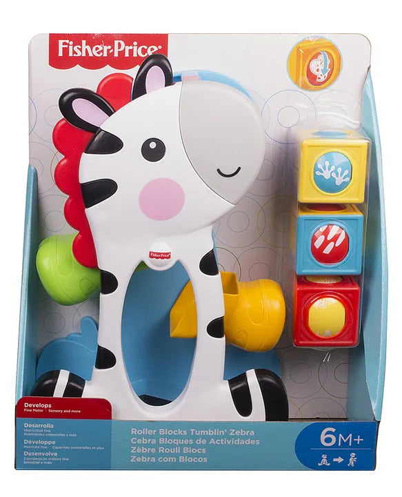 Fisher-Price Roller Blocks Tumblin’ Zebra 6 Months-3 Years Multicolour