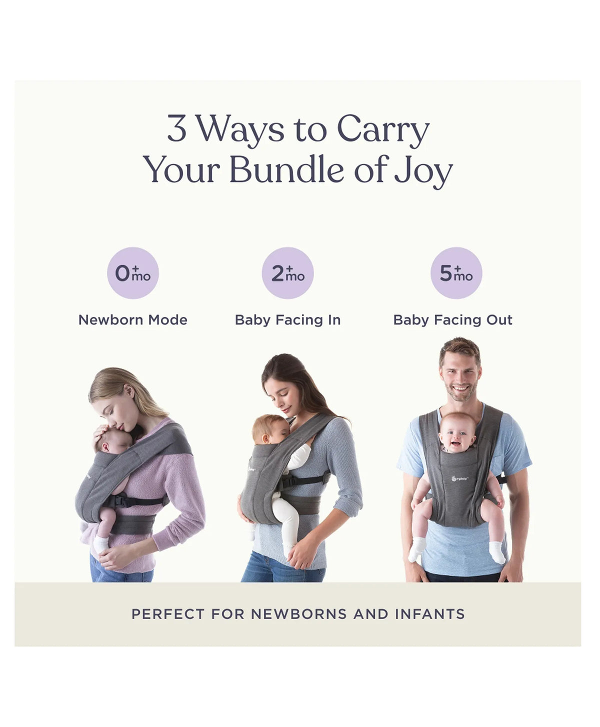 Ergobaby Embrace Soft Air Mesh Baby Carrier 0-12 Months Sage Meadows