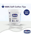 Chicco Cotton Buds With Ear Drum Protection 99 Pcs – White