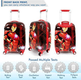 Humpty Dumpty Iron Man Kids Cabin Suitcase 18 Inch Red