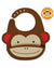 Skip Hop Zoo Fold & Go Silicone Bib Monkey