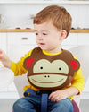 Skip Hop Zoo Fold & Go Silicone Bib Monkey