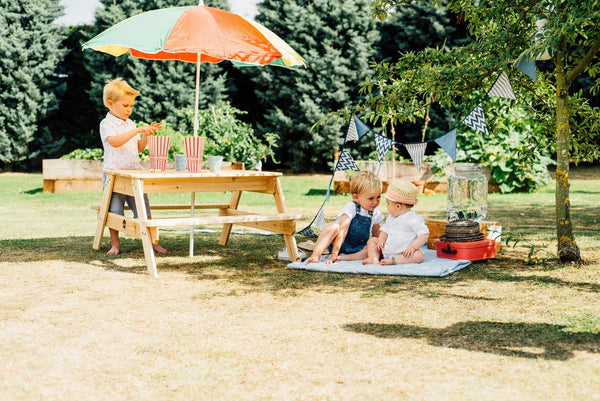 Plum Play Children's Picnic Table with Parasol