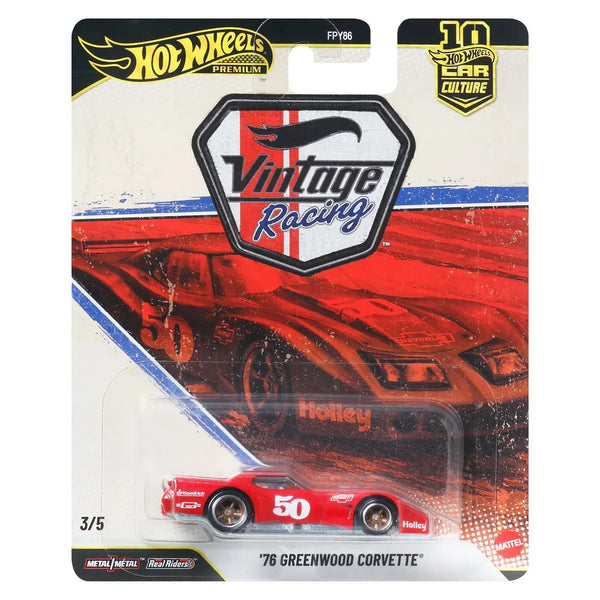 Hot Wheels Car Culture Vintage Racing 76 Greenwood Corvette