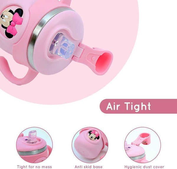 The Little Bunny Hop In Style Stainless Steel Insulated Baby Sipper Bottle Pink