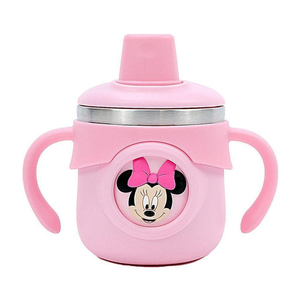 The Little Bunny Hop In Style Stainless Steel Insulated Baby Sipper Bottle Pink