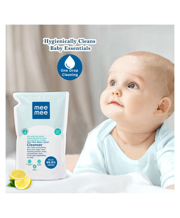 Mee Mee Baby Accessories And Vegetable Liquid Cleanser - 1.2 Liters