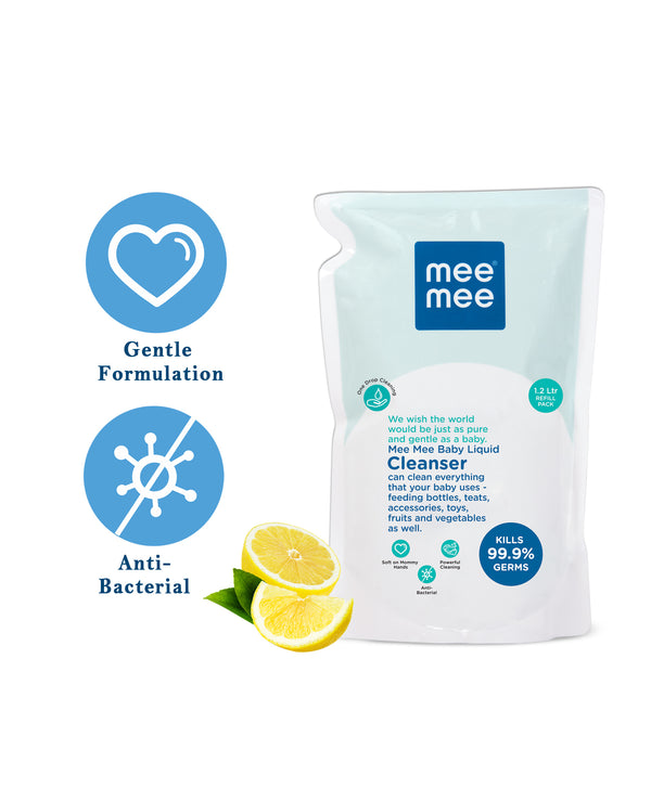 Mee Mee Baby Accessories And Vegetable Liquid Cleanser - 1.2 Liters