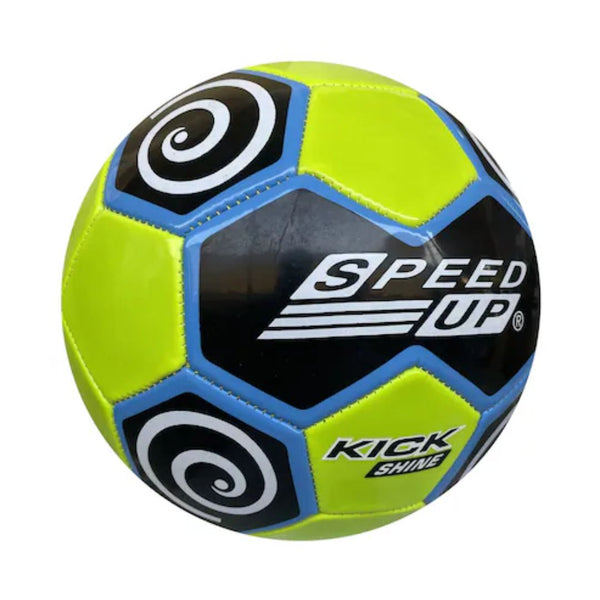 Speed Up Kick Shine Football Size 5 - Green Black