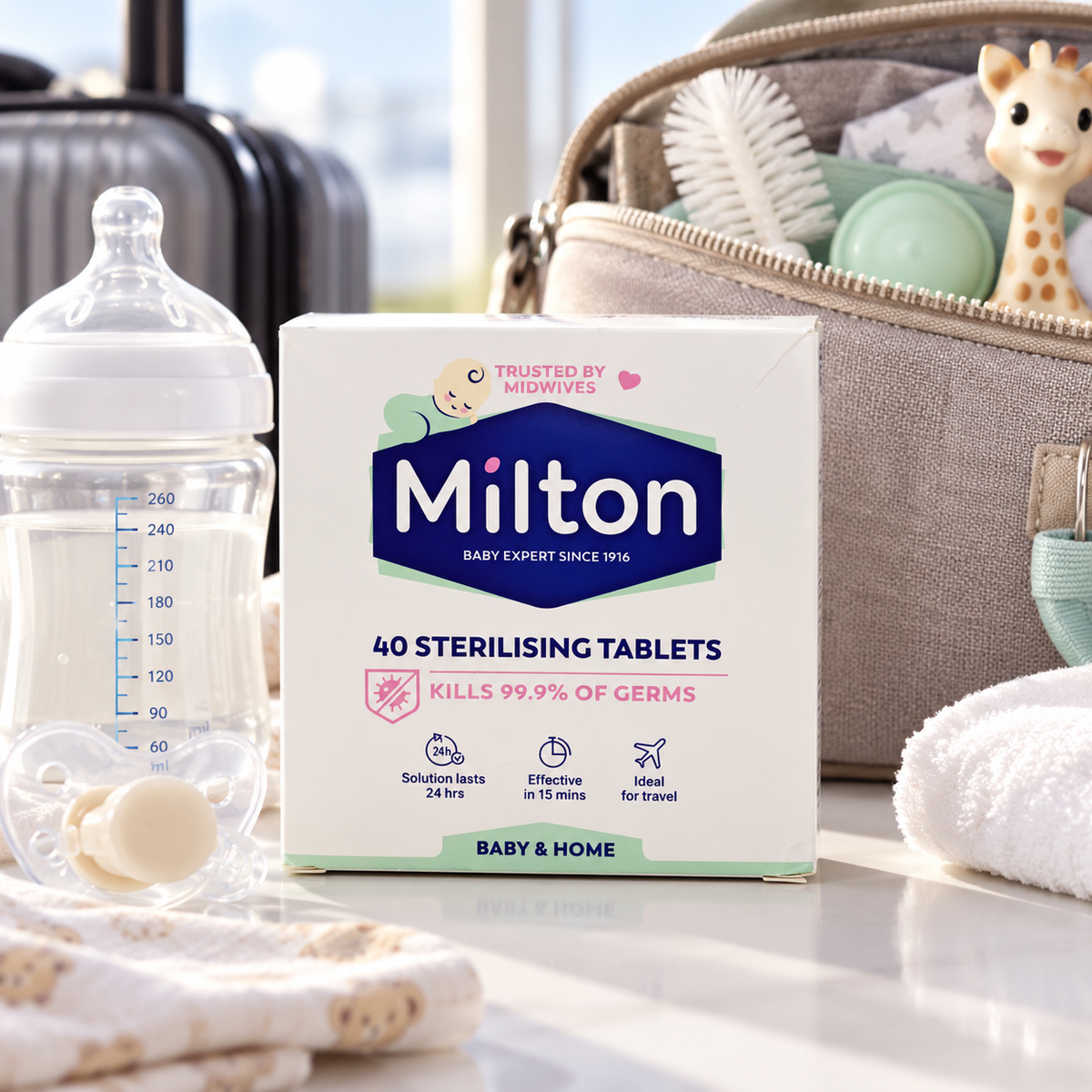 Milton Sterilising Tablets 40 Pack White
