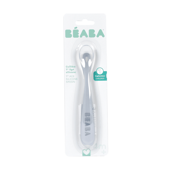 Beaba 1st Stage Silicone Spoon - Pebble