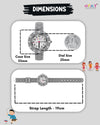 Spiky Stylish Analog Watch EVA43 2–12Y – Grey